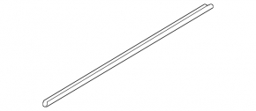 Inner door glass seal, rear right, Hyundai Santa FE 19-23