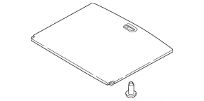 Kia Sportage 17-22 black trunk floor