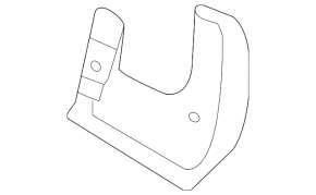 Mudguard front left Hyundai Elantra UD 11-16