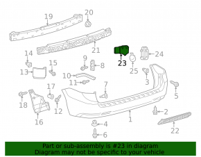 Parking sensors front bumper Toyota Sienna 11-20