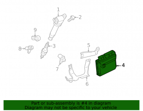 ECU block engine computer Toyota Sienna 18 3.5 FWD