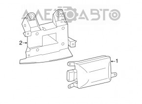 BSM Blind Spot Sensor Bracket Left Porsche Macan 15-