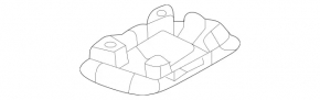 Mercedes X247 GLB 20-26 black lower tailgate trim plug