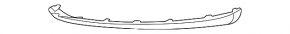 Front bumper lip right Ford Focus mk3 11-14 prerest