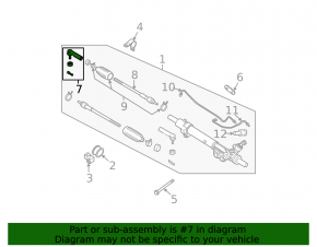 Left tie rod end for Nissan Frontier 22-24