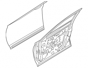 Door assembly front left Infiniti QX50 19-25