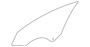 Front right door glass for Mercedes CLA 14-19