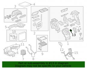 Actuator motor heater drive ventilation GMC Terrain 18-