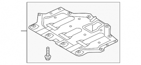 Engine protection central Hyundai Sonata 15-17 ECO
