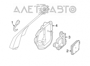 Blind spot sensor mount rear right Acura TLX 15-17 prerest