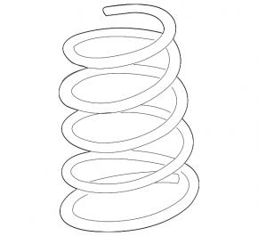 Front right spring for Toyota Camry v55 15-17 usa SE XSE, yellow, pink