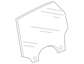 Glass of the rear left door Audi A6 C8 19 - triplex