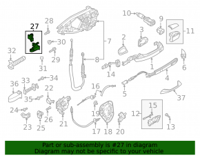 Door hinge lower front left Audi A6 C8 19-
