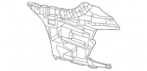 Rear bumper mount, left outer, BMW 4 Series G22 G26 21-25 with m sport design