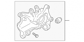 Rear left axle Hyundai Santa FE 19-20 AWD KOR