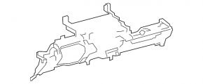 Toyota Prius V 12-17 dashboard frame, light gray