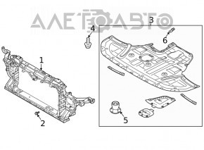 Hyundai Sonata 20-23 2.5" HEV Korea radiator panel