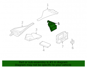 Cabin filter housing BMW X5 E70 07-13