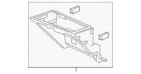 Honda CRZ 11-15 Front Panel Pocket Box Black