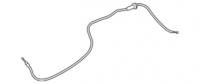 Hood release cable to interior handle Hyundai Veloster 12-17