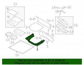 Ford Flex 09-19 Trunk Mat
