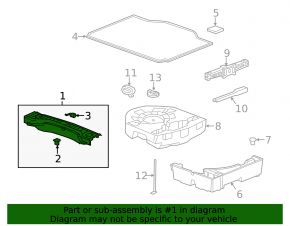 Trunk opening trim Buick Encore 13-14 ser