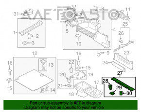 Porsche Panamera Trunk Floor Bracket 10-16 Scratches