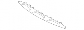 Front bumper lip Mercedes X167 GLS 450 580 20-23 AMG pkg, night pkg