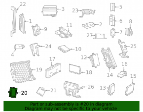Front right door computer Mercedes X167 GLS 450 580 20-26
