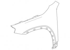 Front left wing Mercedes H247 GLA 20-26