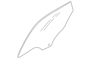 Glass of the rear left door Mazda CX-7 06-09