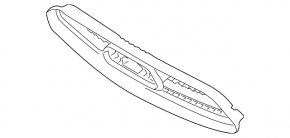 Grill grill Ford Mustang mk6 15-17 without emblem