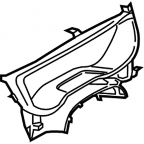 Instrument cluster trim Ford Fusion mk5 17-20 black