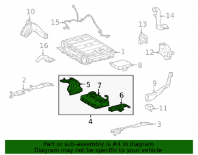 Toyota Prius 30 12-15 plug-in charging unit, without brackets