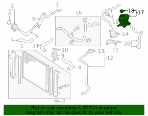 Toyota Prius C 12-19 inverter cooling tank