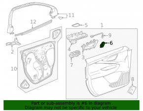 Chevrolet Equinox EV front left door lock buttons 24-26