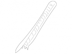 Mercedes W211 front left pillar trim, gray