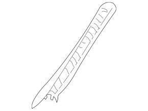 Mercedes W211 front left pillar trim, gray