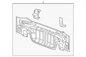 Chevrolet Malibu 16 Rear Panel - Blue