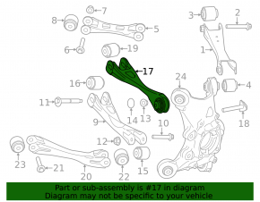 Rear right diagonal control arm for BMW i3 14-21