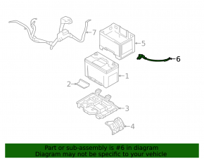 Negative terminal of battery Hyundai Sonata 11-15 type 2