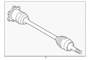 Drive axle shaft rear right Infiniti G25 G35 G37 4d 06-15