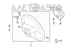 Lexus RX300 98-00 bare steering wheel