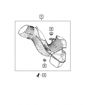 Air intake Dodge Grand Caravan 11-20
