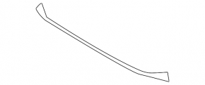 Molding lower front bumper trim BMW X3 G01 18-21 chrome