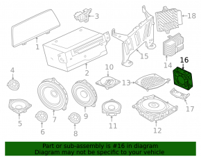BMW i3 14-20 Audio Amplifier Fan