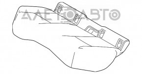 Rear seat cushion, 2nd row, Lexus UX200 UX250h 19-25, brown leather