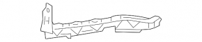 Front bumper mount under the headlight, right, Honda Crosstour 10-15 2013-15