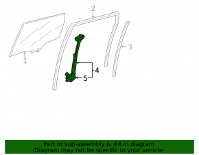 Window lifter with motor rear left Honda CRV 17-22