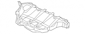 Rear beam protection diffuser Nissan Leaf 13-17 torn fastener